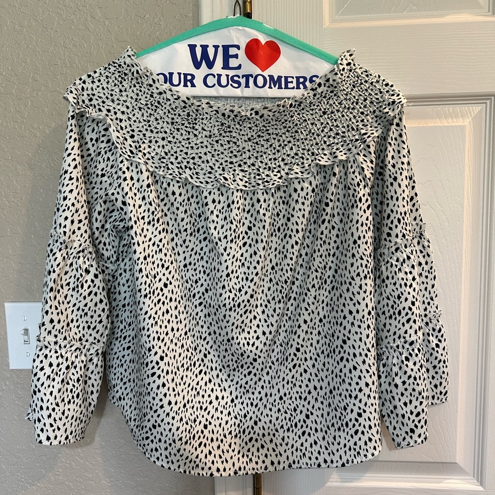 Cute off the shoulder blouse